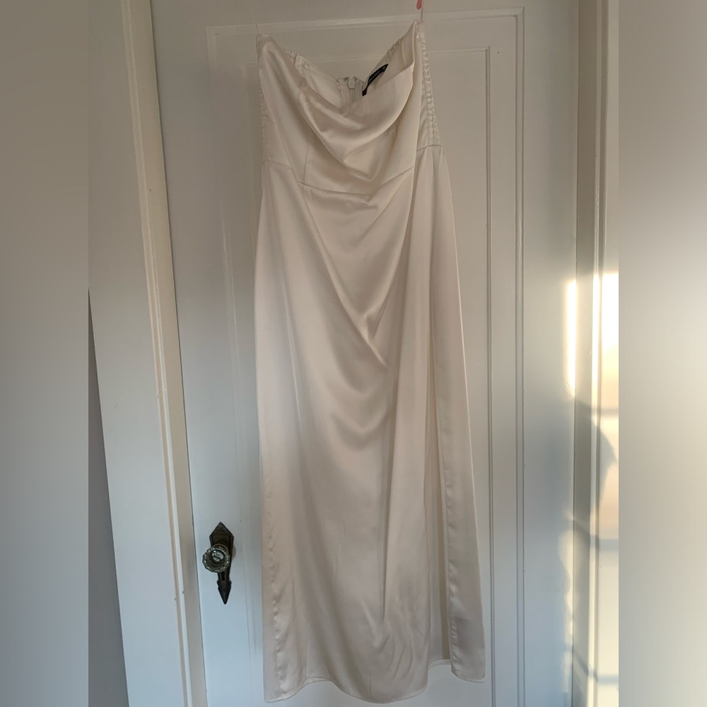 Satin Strapless Abercrombie Dress